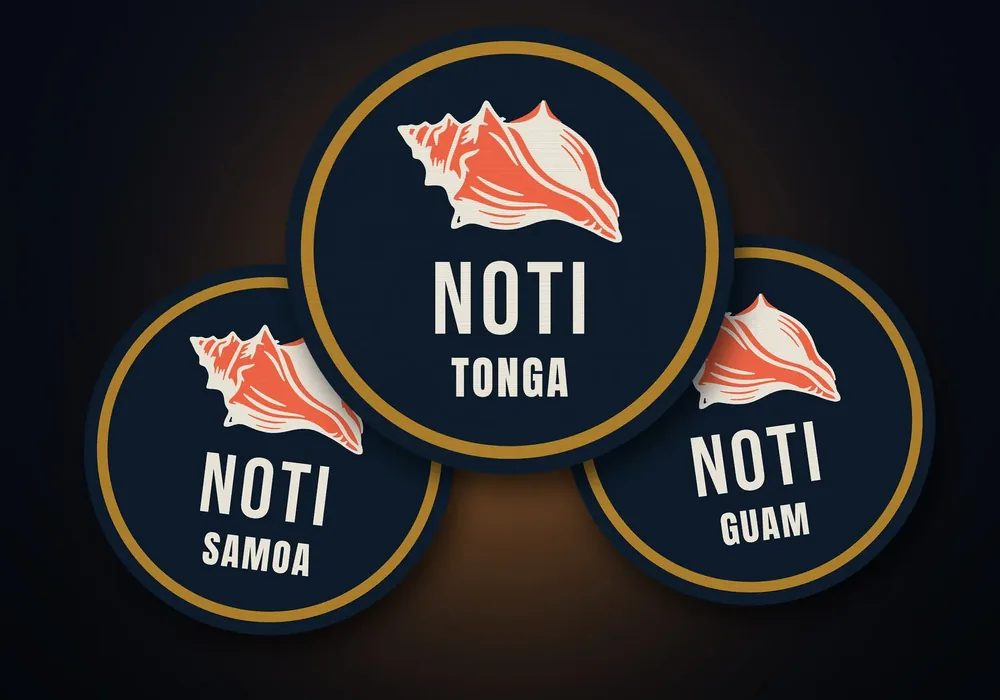 NOTI embroidered island patches